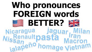 Who pronounces foreign words like PASTA right 🇺🇸 or 🇬🇧 [upl. by Jude]