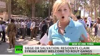 Syrian army receives heroes welcome SyriaTruth [upl. by Atinuaj]