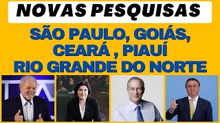 Novas Pesquisas eleitorais em São Paulo Goiás Ceara Piauí e Rio Grande do Norte Mirinho [upl. by Easton]