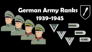 German Army Ranks 19391945 [upl. by Baron373]