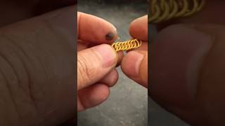 Gold Chain FULL making Process facts smartdevice [upl. by Ardnosal]