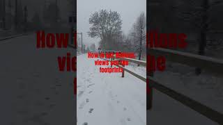 Footprints 👣 in the snow ⛄️ shortvideo [upl. by Florie140]