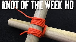 Build a Weight Bearing Structure with the Square Lashing  ITS Knot of the Week HD [upl. by Aipmylo904]