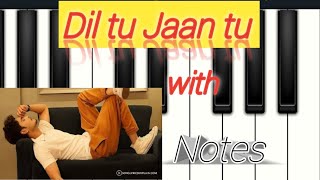 Dil tu Jaan tu  darda di dawa tu  mobile piano tutorial piano  piano tutorial [upl. by Ennovyhc]