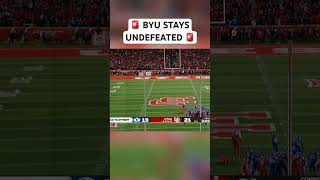 BYU stuns Utah with winning FG to keep undefeated season alive 🏈 shorts [upl. by Isle985]