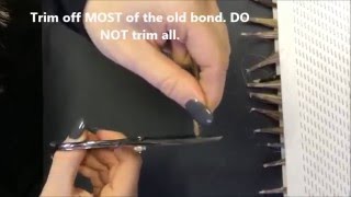 Re Tipping Pre Bonded Hair Extensions [upl. by Rossuck]