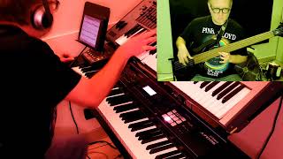 Genesis  Domino 1986 Bass and Keyboards Cover [upl. by Leak]