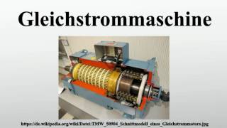 Gleichstrommaschine [upl. by Asiled]