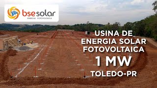 20230905 BSE Solar Usina Fotovoltaica de 1MW em ToledoPR [upl. by Mmada]