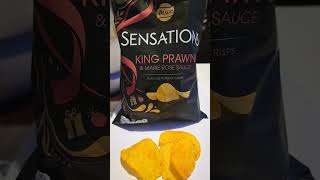 KING PRAWN amp MARIE ROSE SAUCE WALKERS SENSATIONS CRISP crisp prawn potato kingprawn [upl. by Katherine]