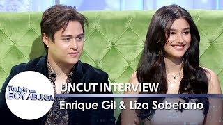 TWBA Uncut Interview Liza Soberano and Enrique Gil [upl. by Adeys25]