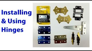 Installing and Using Hinges Woodworking Beginners 19 [upl. by Eiduj]