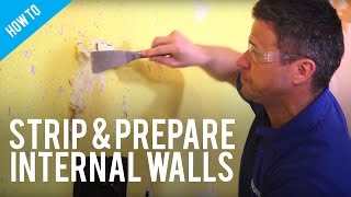 How to Strip and Prepare Internal Walls With Lining Wallpaper [upl. by Toiboid]