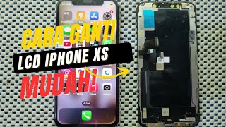 CARA GANTI LCD IPHONE XS MUDAH🔥‼️tutorialservicehandphone belajarservicehp servicehpmudah [upl. by Major]