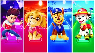 PAW Patrol Ryder 🆚 Skye 🆚 Chase 🆚 Marshall 🎼 Tiles Hop EDM Rush [upl. by Helsell]