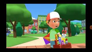 Handy Manny  Mr Lopart Use the Leashes to keep Fluffy Running Off Chasing the Rabbits [upl. by Nerua]