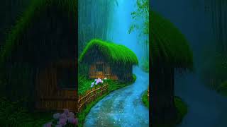 Refreshing Walk In Heavy Rain On The Backwaters  ASMR Rain Sound scenery rain shorts [upl. by Naellij606]