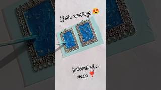 Resin jhumka earrings😱😍❣️💕❣️🥰🥰resinresinjhumka earringstrendingviralshort bhoolbhulaiyaa3blue [upl. by Krenek]