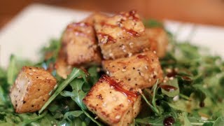 How to Make Tofu Taste Delicious Crispy Teriyaki [upl. by Attennyl]