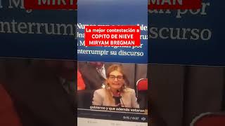 La mejor contestación a COPITO DE NIEVE MIRYAM BREGMAN noticias [upl. by Alios]