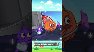 Rocket Ship in Space 🚀 Learn Planets with Avocado Friends 🌟 [upl. by Kipp]