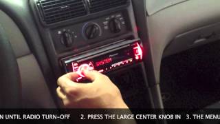 How To Set Clock on Pioneer Car Radio [upl. by Acirtal]