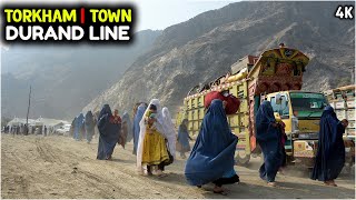 Torkham Town  Durand line  Torkham Bazaar  2020  4k [upl. by Eillat]