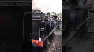 Caledonian 55189 amp 828 prepare to double head the train shorts railway steam steamtrain train [upl. by Enamrahc845]