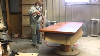 Refinishing a Cherry Table Top Timeless Arts Refinishing [upl. by Maite739]