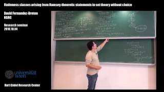 Finiteness classes arising from Ramseytheoretic statements in set theory without choice [upl. by Ardekan]