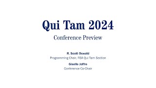 A Preview of the FBAs quotQui Tam 2024quot Conference [upl. by Aiduan877]