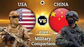 United States vs China Military Power Comparison 2024  USA vs China Military Comparison [upl. by Swetiana]