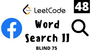 Leetcode 212 Word Search II Python TrieNodePrefix Tree [upl. by Assilac]