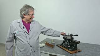 American Optical Spencer model 860 sliding microtome demonstration [upl. by Kelcy275]