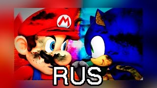 Super Mario vs Sonic the Hedgehog  Video Game Rap Battle RUS [upl. by Ajat]