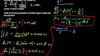 How to use Logistic Growth and Differential Equations  Calculus Tips [upl. by Gesner]