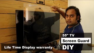 DIY screen guard or display protector for your any android 4K TV [upl. by Leugimsiul]