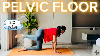 30 mins yoga flow for core  pelvic floor amp Diastasis recti [upl. by Aisirtap]