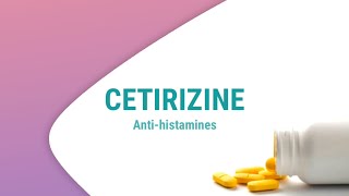 cetirizine  Antihistamines  Drug of the Day [upl. by Einafats]