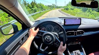 2023 Mazda CX5 Carbon Edition  POV Test Drive Binaural Audio [upl. by Itsuj302]