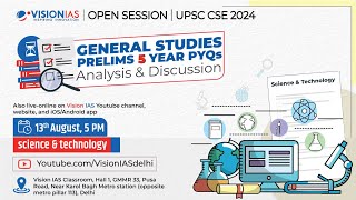 GS Prelims 5 Year PYQs Analysis amp Discussion for UPSC CSE 2024  Science amp Technology [upl. by Avitzur780]