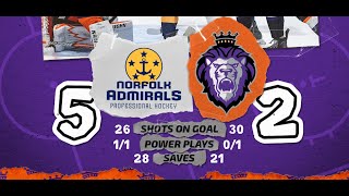 Royals vs Admirals 112024  Highlights [upl. by Riebling]