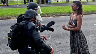 Black Lives Matter Protesters Clash With Police [upl. by Darryn479]