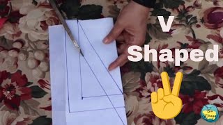 How to cut VShaped Neckline l Basic stitching Course Lesson3 [upl. by Nemaj]