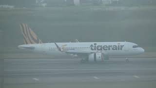 臺灣虎航 Tigerair Taiwan A320271NB50022 IT237 函館HKD→桃園TPE landing [upl. by Abil]