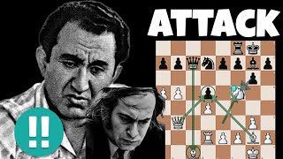 Tigran Petrosian Attack Completely Destroyed Mikhail Tal [upl. by Bannister]