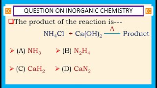 OQV NO – 340 What happens when NH4Cl is heated with CaOH2 [upl. by Aikahs341]