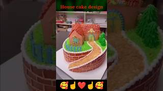 House cake design House cake decoration shorts cake housedesigncake [upl. by Nosimaj]