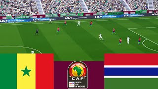 Senegal 3 vs 0 Gambia 2024 CAF Full match  Video game simulation pes 2021 [upl. by Cassaundra]