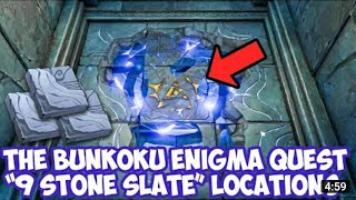 The Bunkoku Enigma Quest Place the stone slates back in their proper places Genshin Impact [upl. by Lehsar]